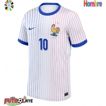 Camiseta Francia Kylian Mbappe #10 Visitante Equipación Eurocopa 2024 manga corta